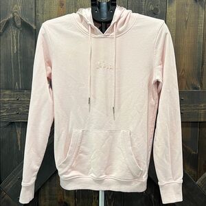 Kin Pink Satin Lined Hoodie XS Desert Sand Beige Keep It Natural Minimalist